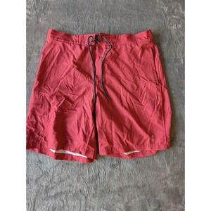 Free Country Men's Red Heathered Board Shorts Swim Trunks Size XL